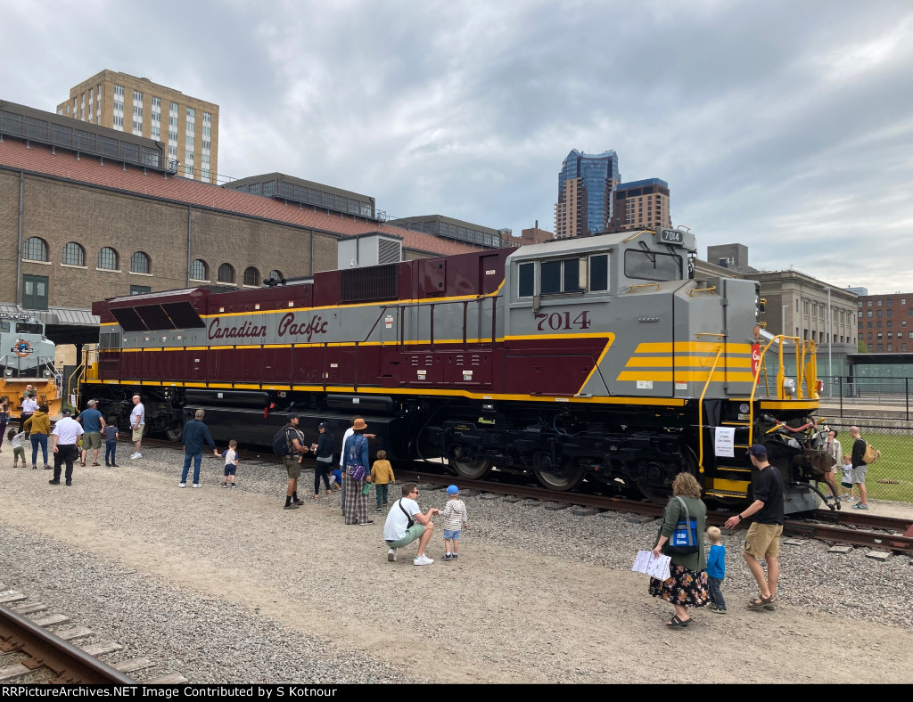 CP rail SD90Mac at St Paul depot days 2022 - heritage scheme